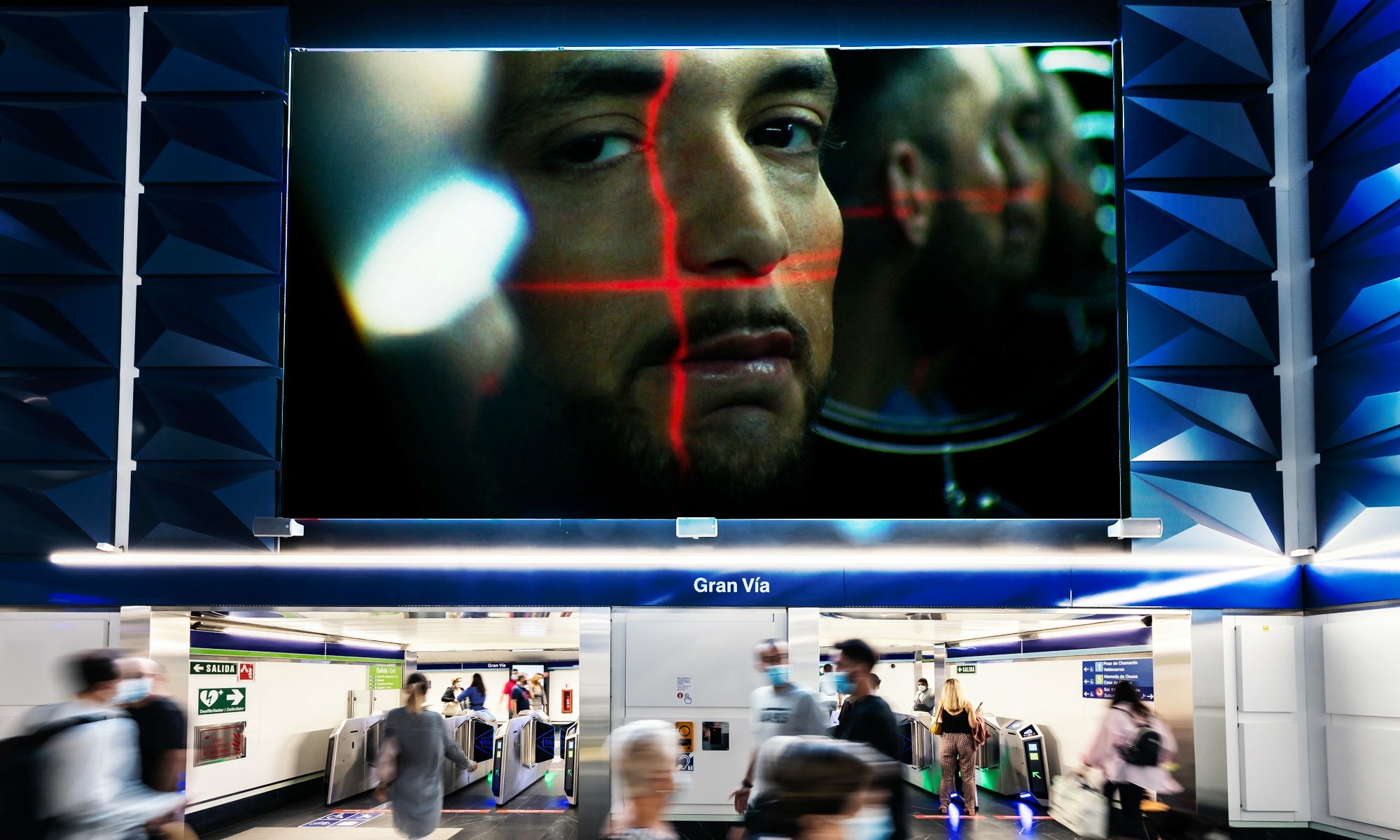 Digitalización de pantallas en la Gran Vía de Madrid.