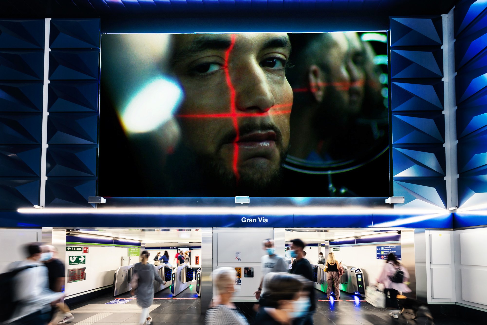 Digitalización de pantallas en la Gran Vía de Madrid.